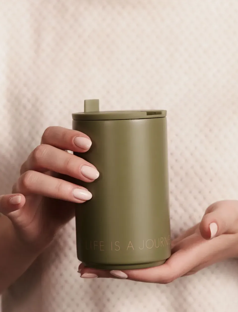 Outlet Design Letters thermal mug, Forest Green