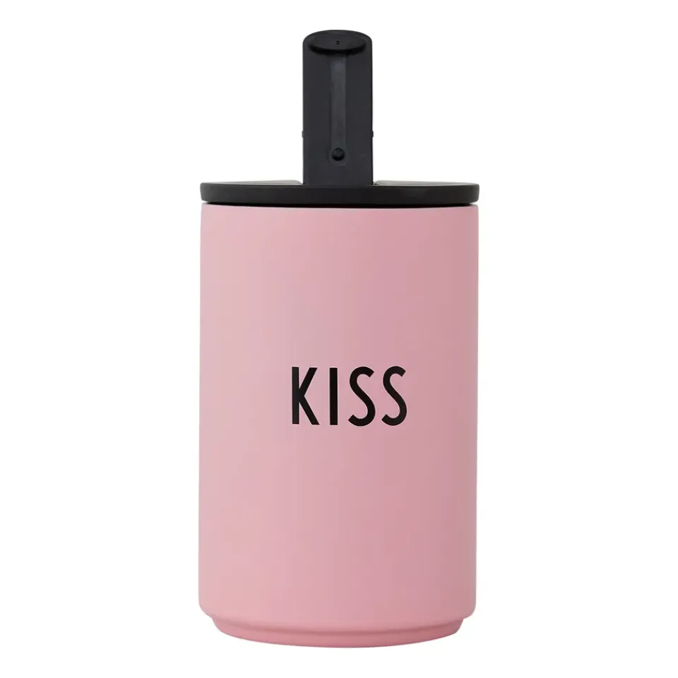Hot Design Letters thermal mug, -kiss Pink