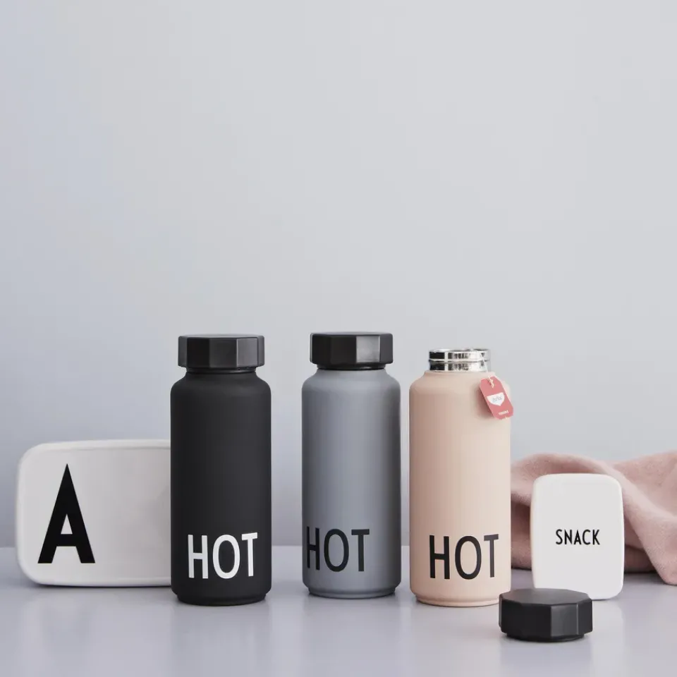 Design Letters thermos, Black