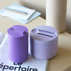 Discount Design Letters thermos-box small, Lavender Pink