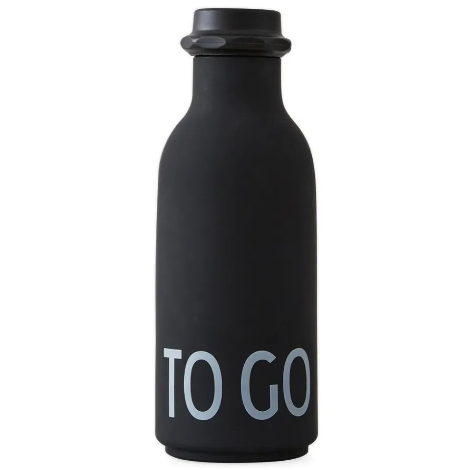 Water Bottles^Design Letters TO GO bottle, Black