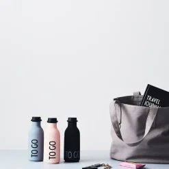 Water Bottles^Design Letters TO GO bottle, Black