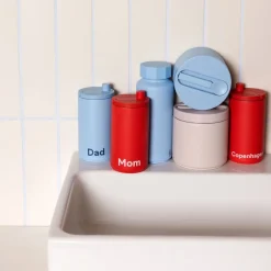 Online Design Letters travel mug 35 cl, Copenhagen-Coral Red