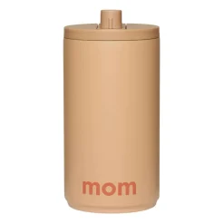 New Design Letters travel mug 35 cl, Mom- Beige
