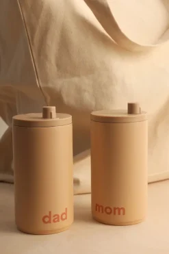 New Design Letters travel mug 35 cl, Mom- Beige