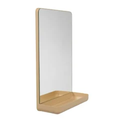 Design Letters Wall-mounted mirror with shelf, Beige