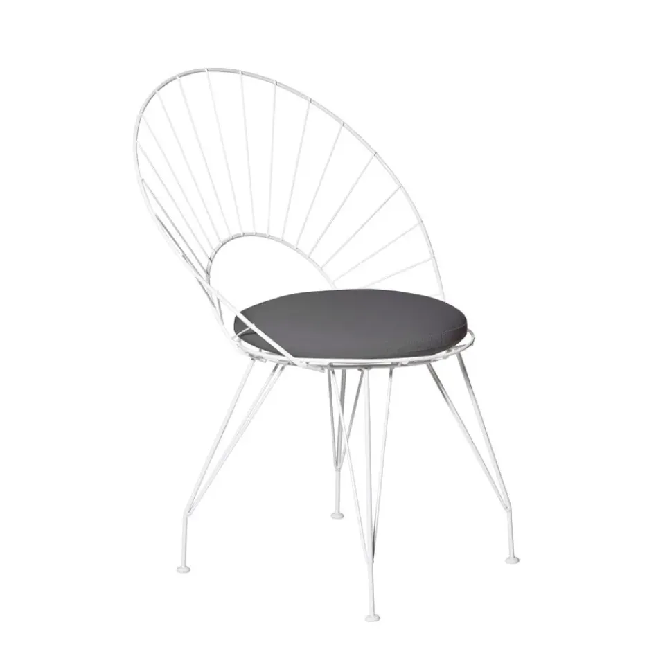 Best Swedese Desirée chair, /brown, white stand Black