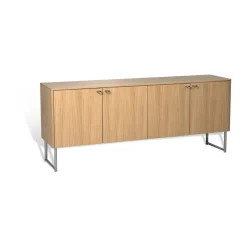 T.V & Media Units|T.V & Media Units^Mavis Deus sideboard 60 cm, White-pigmented matte lacquered oak Beige