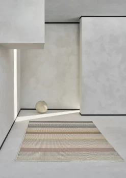 Outlet Linie Design Devise wool rug 80x280 cm, Mustard BeigeGreyYellowPink
