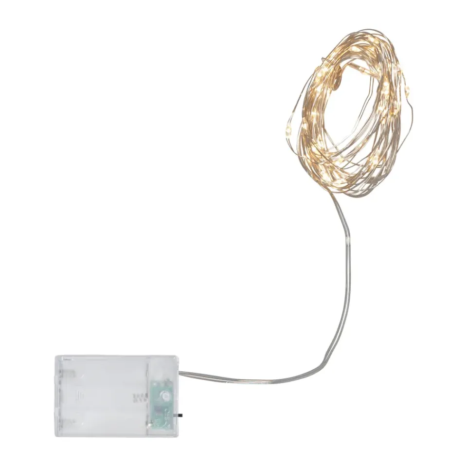 String Lights & Decorative Lighting^Star Trading Dew Drop light string 400 cm, Silver Silver-coloured