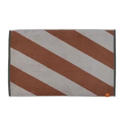 Online Mette Ditmer Diagonal bath mat 50x80 cm, Brick Brown