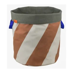 Best Mette Ditmer Diagonal laundry basket Ø40x50 cm, Brick-sand BeigeBrown