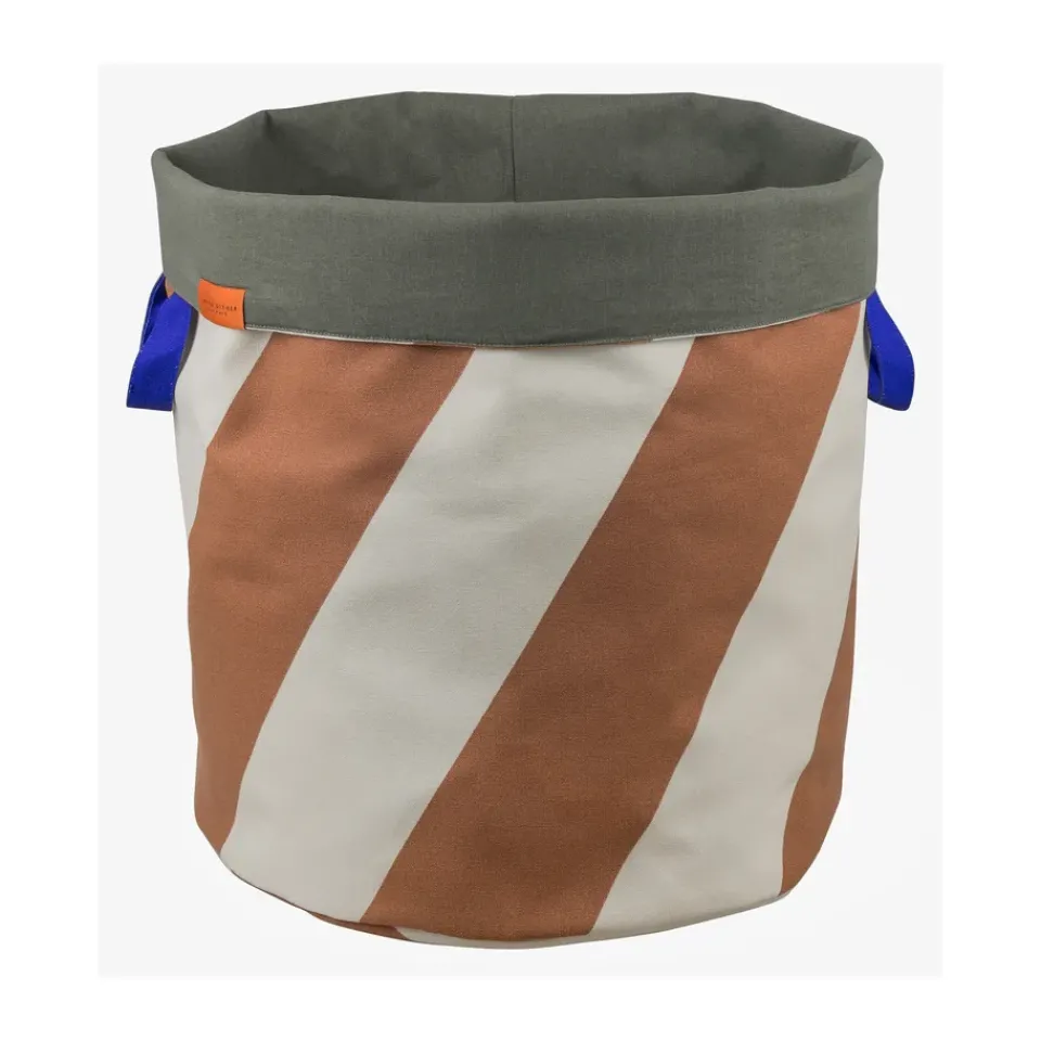 Best Mette Ditmer Diagonal laundry basket Ø40x50 cm, Brick-sand BeigeBrown