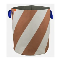 Best Mette Ditmer Diagonal laundry basket Ø40x50 cm, Brick-sand BeigeBrown
