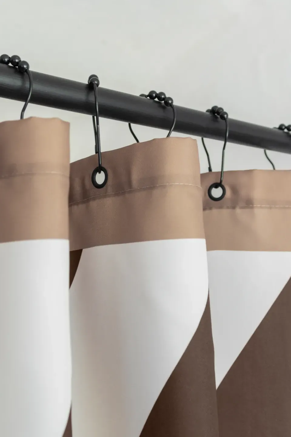 New Mette Ditmer Diagonal shower curtain 150x200 cm, Chocolate Brown