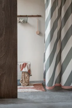 Shower Curtains^Mette Ditmer Diagonal shower curtain 150x200 cm, Dark olive Grey