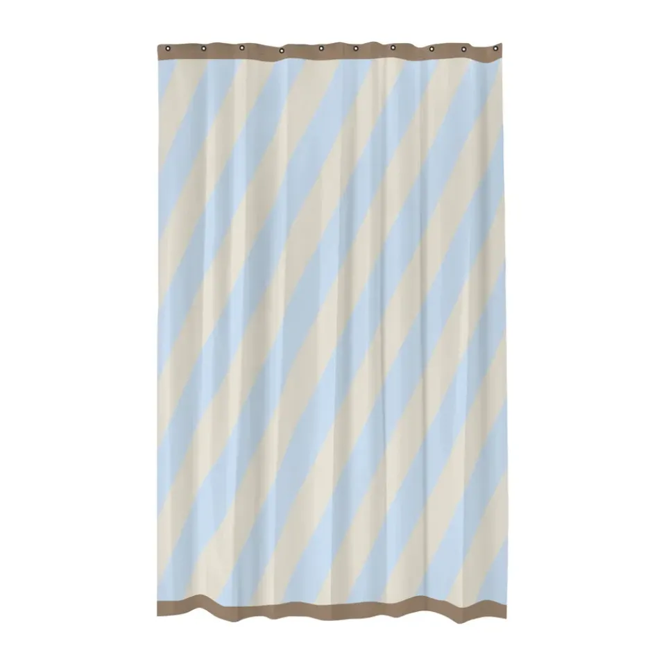 New Mette Ditmer Diagonal shower curtain 150x200 cm, Light Blue