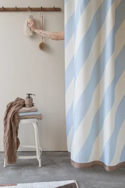 New Mette Ditmer Diagonal shower curtain 150x200 cm, Light Blue