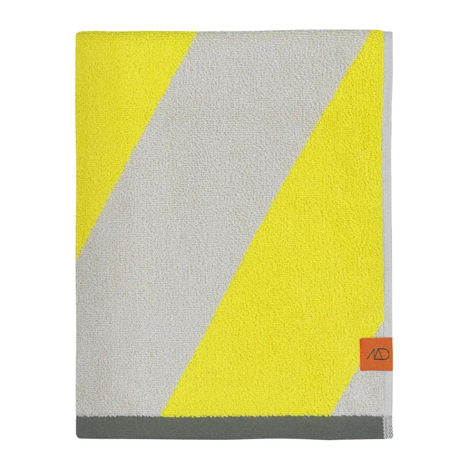 Bath Sheets^Mette Ditmer Diagonal towel, , 70x133 cm. Yellow