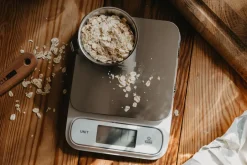Clearance Culimat Digital kitchen scale waterproof, White-silver WhiteSilver-coloured