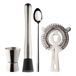 Cocktail Shakers|Wine & Barware^Dorre Dillon bar set 4 pieces, Stainless steel Silver-coloured