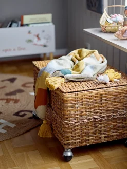 Best Bloomingville Dinne jute rug Ø130 cm, Alphabet MultiBrown