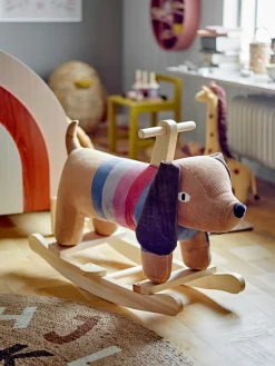 Best Bloomingville Dinne jute rug Ø130 cm, Alphabet MultiBrown