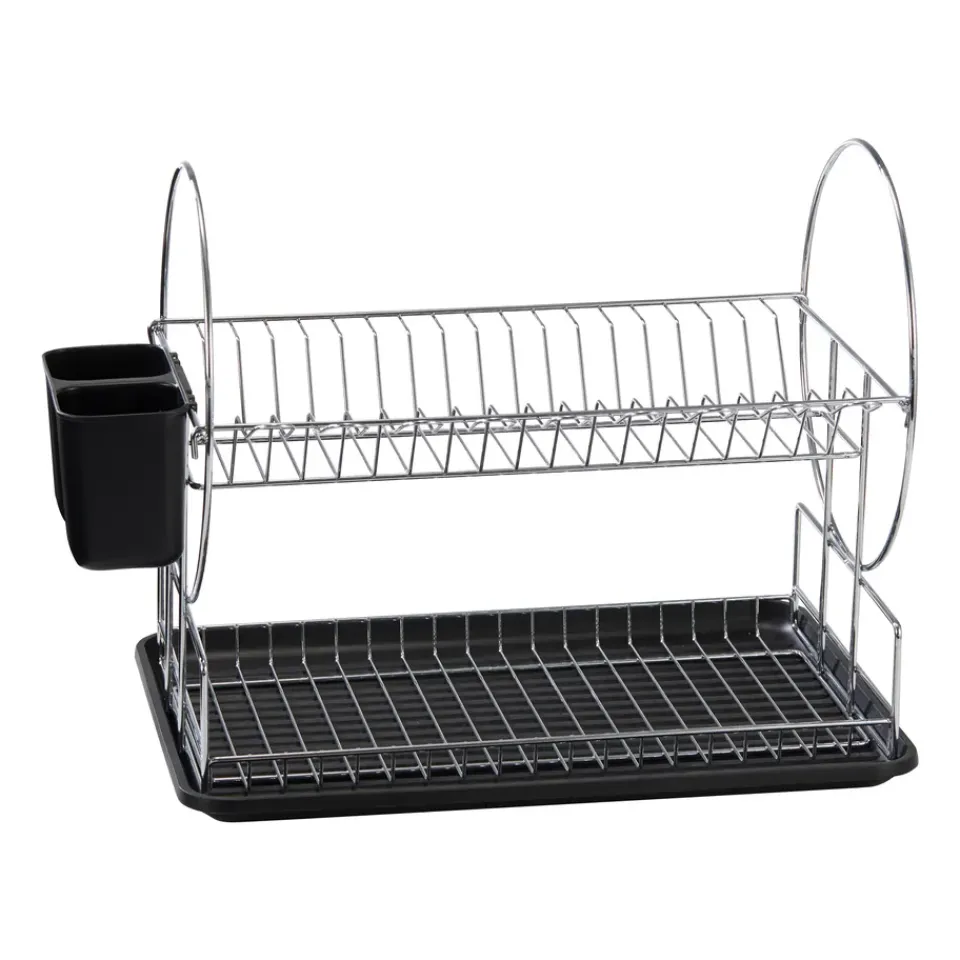 Dish Drainers^Dorre Disa dish rack 2 plan 32x47 cm, Chromed Iron Silver-coloured