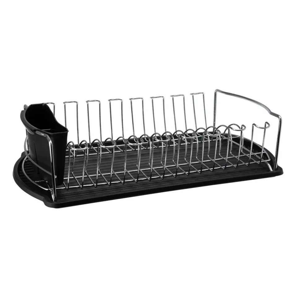 Hot Dorre Disa dish rack 28x48 cm, Chromed Iron Silver-colouredBlack