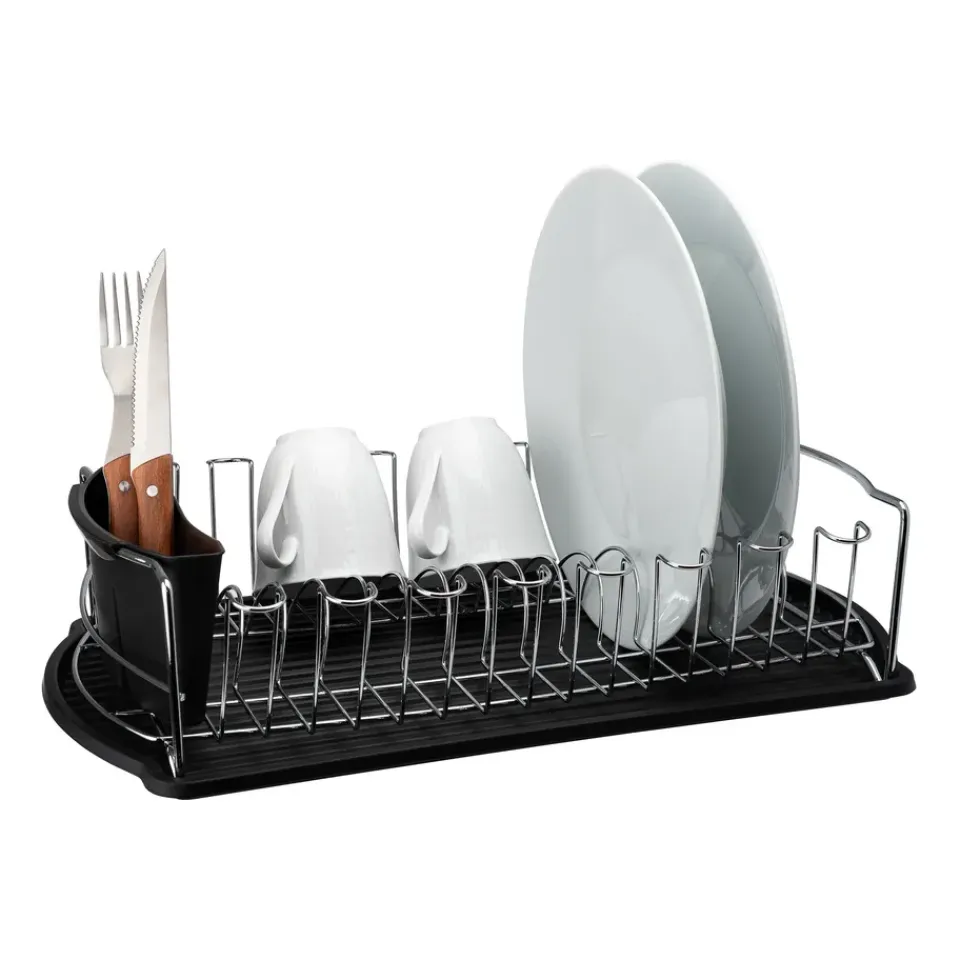 Hot Dorre Disa dish rack 28x48 cm, Chromed Iron Silver-colouredBlack