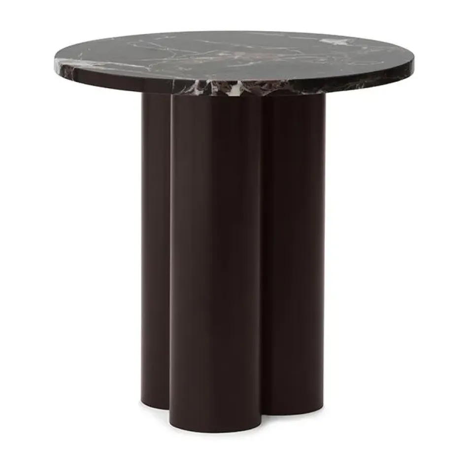 Clearance Normann Copenhagen Dit side table Ø40 cm, Rosso Levanto- Brown