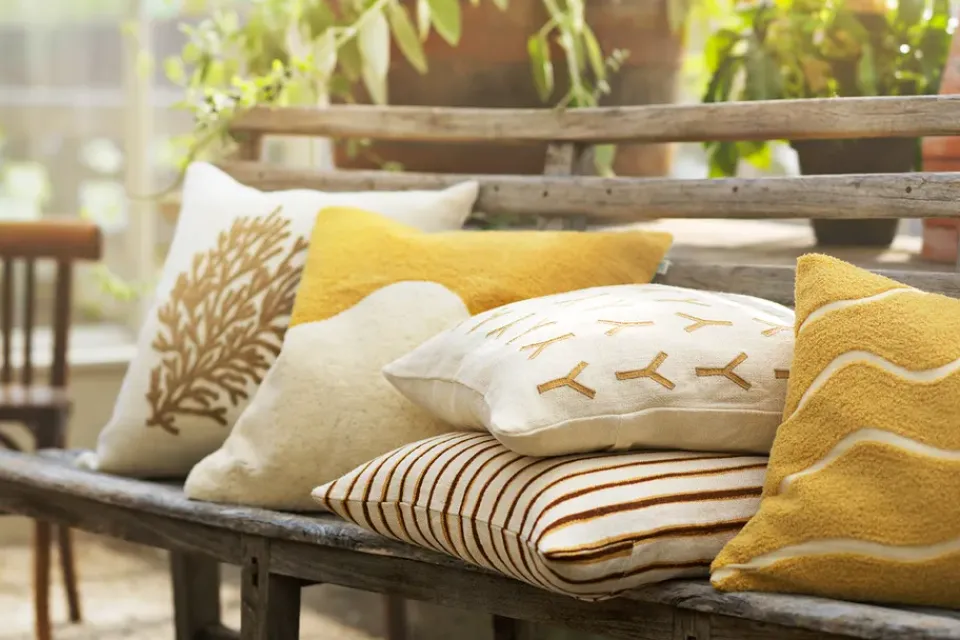 Cushion Covers^Chhatwal & Jonsson Divan pillowcase 50x50 cm, Khaki Beige