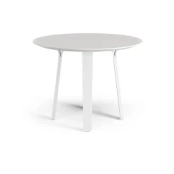 Clearance Swedese Divido dining table, . ø95cm. glazed ash leg White
