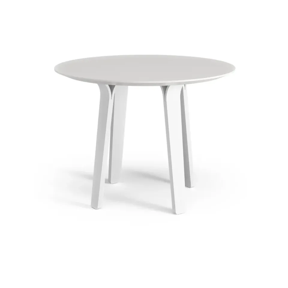 Clearance Swedese Divido dining table, . ø95cm. glazed ash leg White