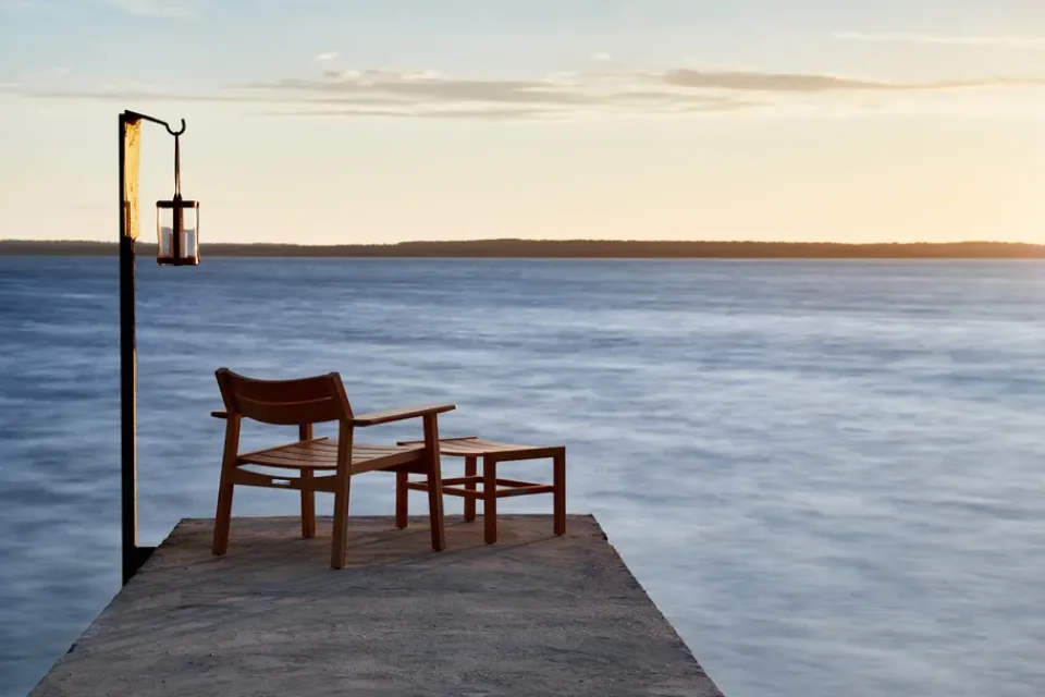 Outdoor Lounge Furniture^Skargaarden Djurö lounge chair, Teak Brown