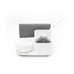 Outlet Bosign Do-Dish Caddy PLUS dish soap pump with storage, White