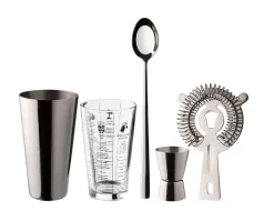 Cocktail Shakers^Dorre Dolan Bar set 5 pieces, Stainless steel Silver-coloured