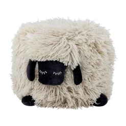 Online Bloomingville Dolly pouf wool 50x45 cm, White