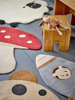Round Rugs^Bloomingville Dolly rug 84x84 cm, White