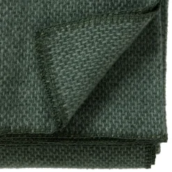 Online Klippan Yllefabrik Domino wool throw, Green