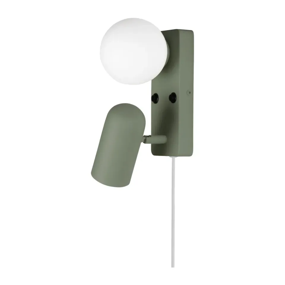 Reading Lamps|Wall Lights^Globen Lighting Doppio wall lamp, Green