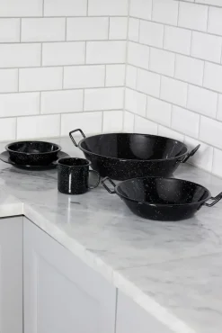 Woks^Sagaform Doris enamelled wok medium Ø31.5 cm, Black