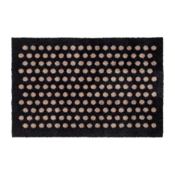 New Tica copenhagen Dot doormat, Black-sand. 40x60 cm BlackBeige