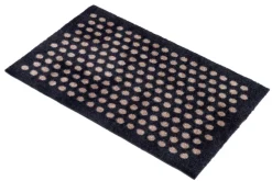 New Tica copenhagen Dot doormat, Black-sand. 40x60 cm BlackBeige