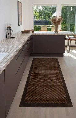 Rug Runners^Tica copenhagen Dot hallway rug, Cognac-, 90x200 cm Brown