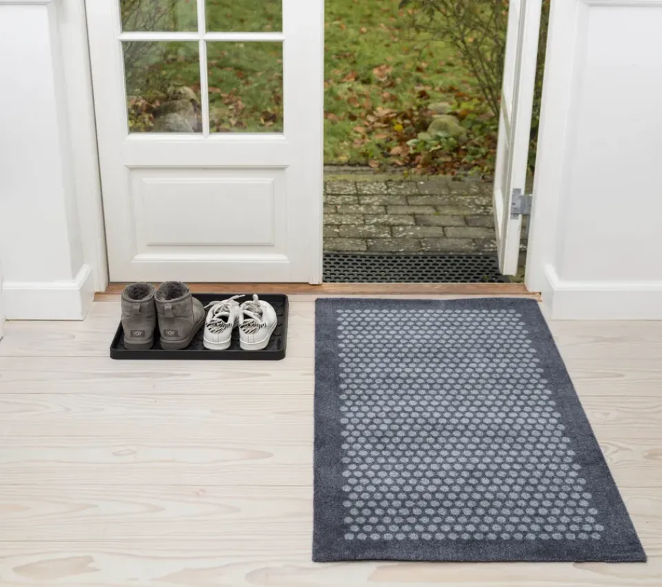 Discount Tica copenhagen Dot rubber doormat, 60x90 cm Black