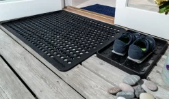 Discount Tica copenhagen Dot rubber doormat, 60x90 cm Black