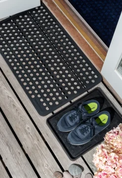 Rugs For Outdoors|Door Mats^Tica copenhagen Dot rubber doormat, 45x75 cm Black