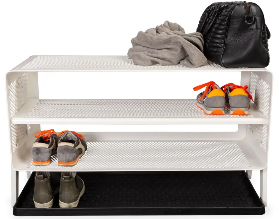 Best Tica copenhagen Dot shoe tray, Large. 38x88 cm Black