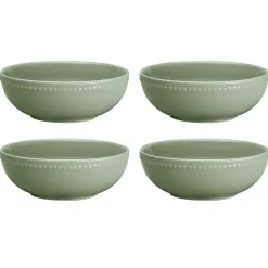 Breakfast Bowls^Scandi Living Dots breakfast bowl 60 cl 4-pack, Green